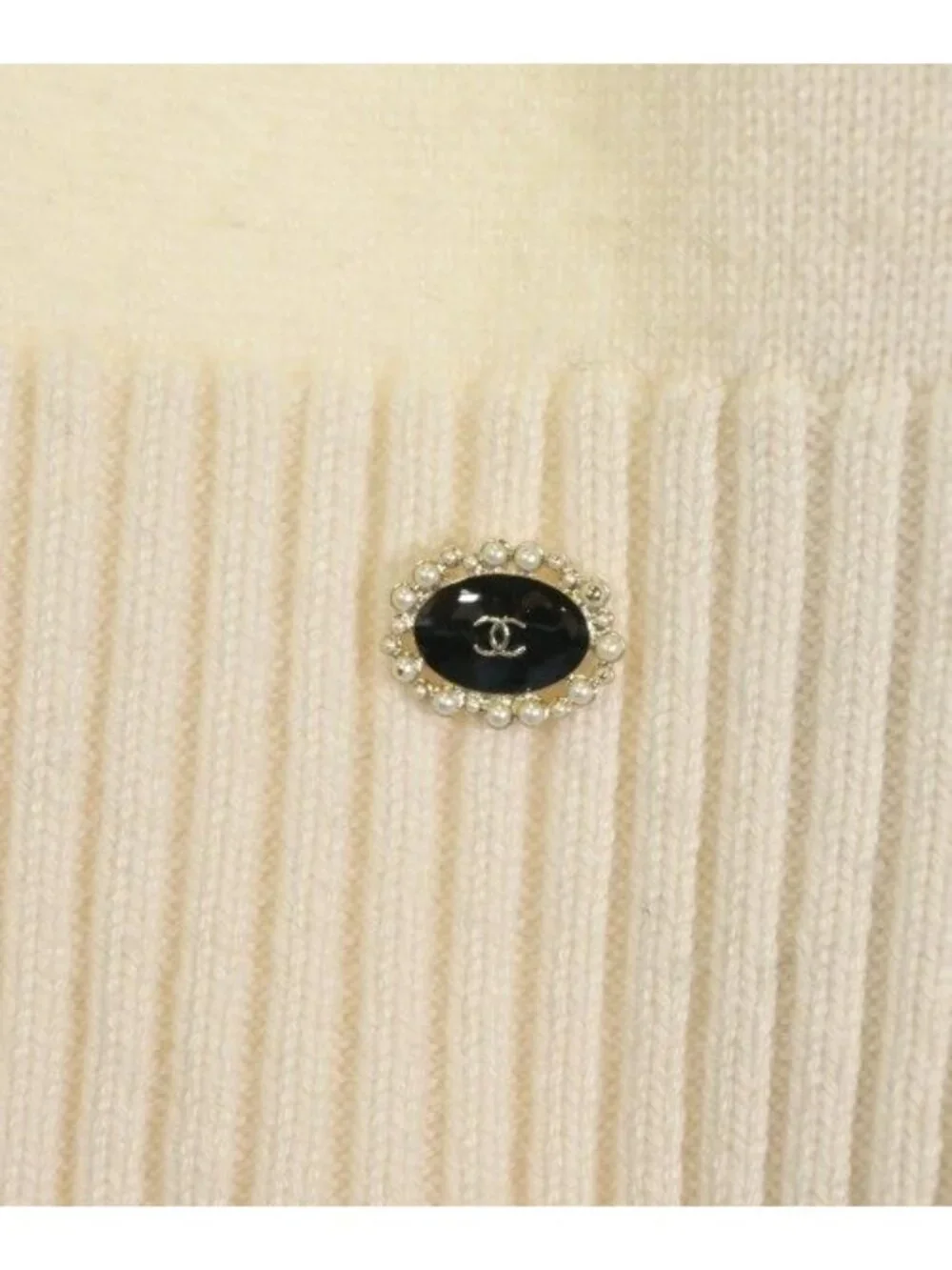 Chanel Knit Sweater Cream